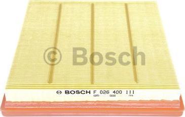 BOSCH F 026 400 111 - Повітряний фільтр autozip.com.ua