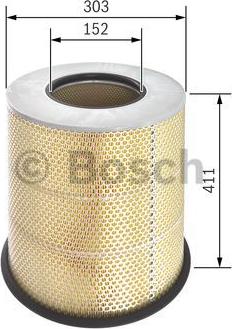 BOSCH F 026 400 117 - Повітряний фільтр autozip.com.ua