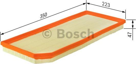 BOSCH F 026 400 181 - Повітряний фільтр autozip.com.ua