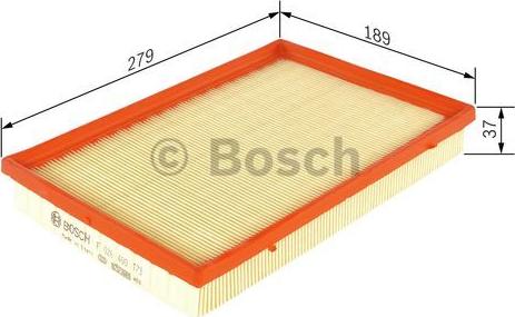 BOSCH F 026 400 173 - Повітряний фільтр autozip.com.ua