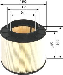 BOSCH F 026 400 394 - Повітряний фільтр autozip.com.ua