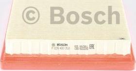 BOSCH F 026 400 358 - Повітряний фільтр autozip.com.ua