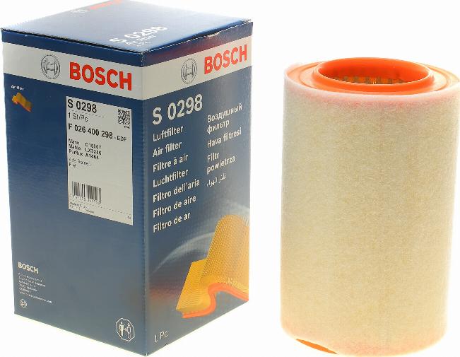 BOSCH F 026 400 298 - Повітряний фільтр autozip.com.ua