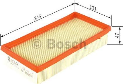 BOSCH F 026 400 265 - Повітряний фільтр autozip.com.ua