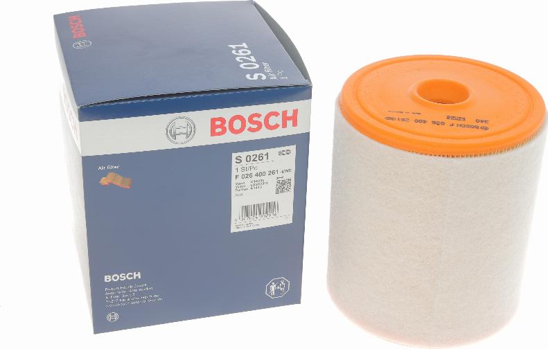 BOSCH F 026 400 261 - Повітряний фільтр autozip.com.ua