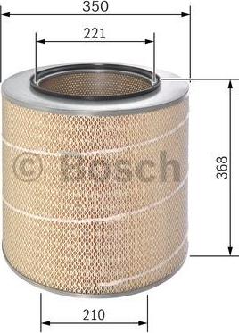 BOSCH F 026 400 280 - Повітряний фільтр autozip.com.ua