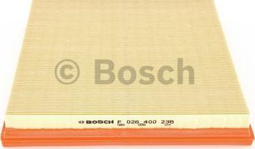 BOSCH F 026 400 236 - Повітряний фільтр autozip.com.ua