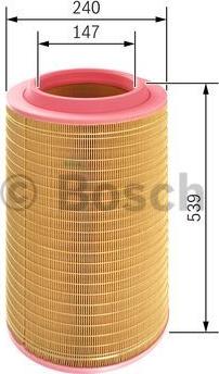BOSCH F 026 400 237 - Повітряний фільтр autozip.com.ua