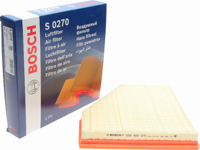 BOSCH F 026 400 270 - Повітряний фільтр autozip.com.ua