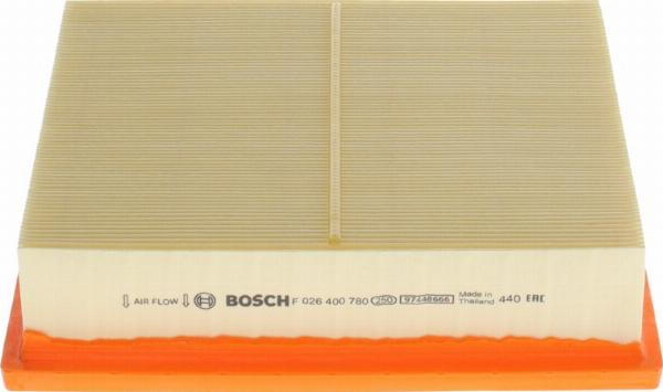 BOSCH F 026 400 780 - Повітряний фільтр autozip.com.ua