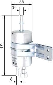 BOSCH F 026 403 761 - Паливний фільтр autozip.com.ua