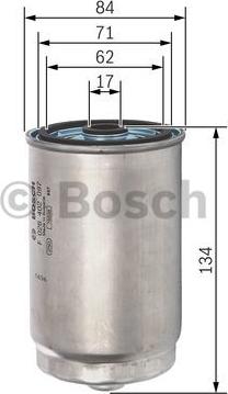 BOSCH F 026 402 097 - Паливний фільтр autozip.com.ua