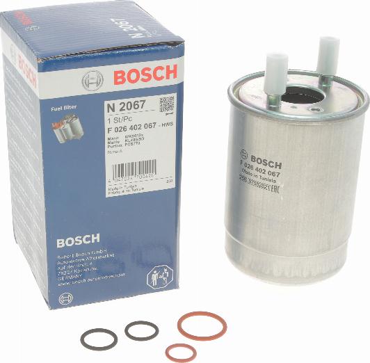 BOSCH F 026 402 067 - Паливний фільтр autozip.com.ua