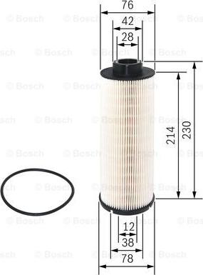 BOSCH F 026 402 029 - Паливний фільтр autozip.com.ua
