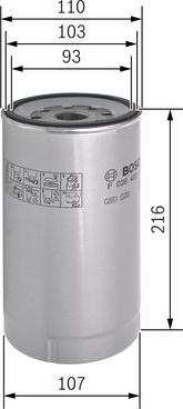 BOSCH F 026 402 143 - Паливний фільтр autozip.com.ua