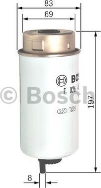 BOSCH F 026 402 121 - Паливний фільтр autozip.com.ua