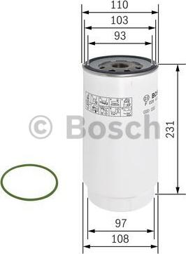 BOSCH F 026 402 179 - Паливний фільтр autozip.com.ua