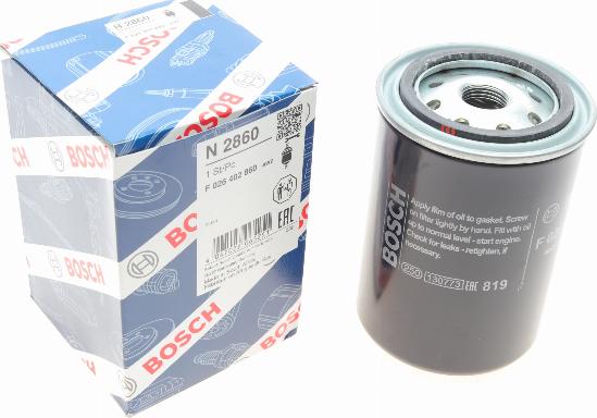 BOSCH F 026 402 860 - Паливний фільтр autozip.com.ua