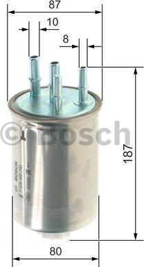 BOSCH F 026 402 740 - Паливний фільтр autozip.com.ua