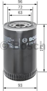 BOSCH F 026 407 057 - Масляний фільтр autozip.com.ua