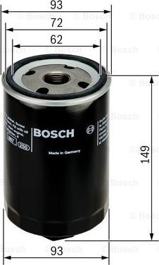 BOSCH F 026 407 004 - Масляний фільтр autozip.com.ua