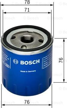 BOSCH F 026 407 078 - Фільтр масляний двигуна FORD. MAZDA. VOLVO вир-во Bosch autozip.com.ua