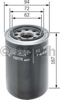 BOSCH F 026 407 149 - Масляний фільтр autozip.com.ua