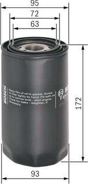 BOSCH F 026 407 101 - Масляний фільтр autozip.com.ua