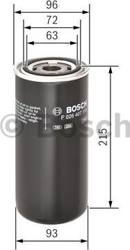 BOSCH F 026 407 115 - Масляний фільтр autozip.com.ua