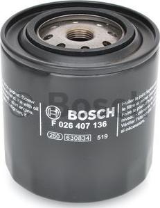 BOSCH F 026 407 136 - Масляний фільтр autozip.com.ua