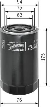 BOSCH F 026 407 129 - Масляний фільтр autozip.com.ua
