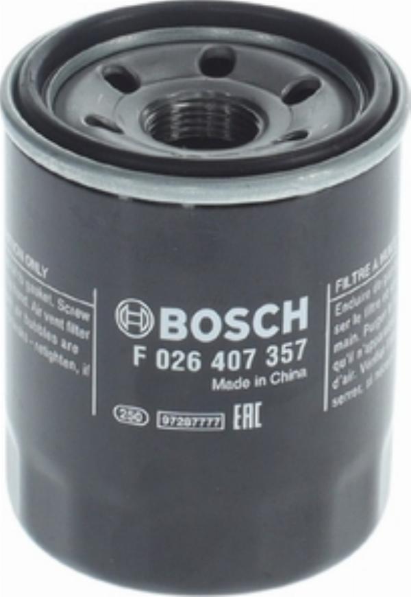 BOSCH F 026 407 357 - Масляний фільтр autozip.com.ua