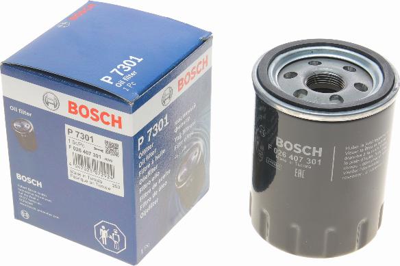 BOSCH F 026 407 301 - Масляний фільтр autozip.com.ua