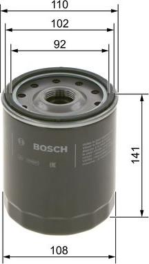 BOSCH F 026 407 263 - Масляний фільтр autozip.com.ua