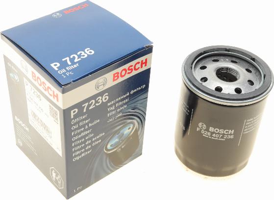 BOSCH F 026 407 236 - Масляний фільтр autozip.com.ua