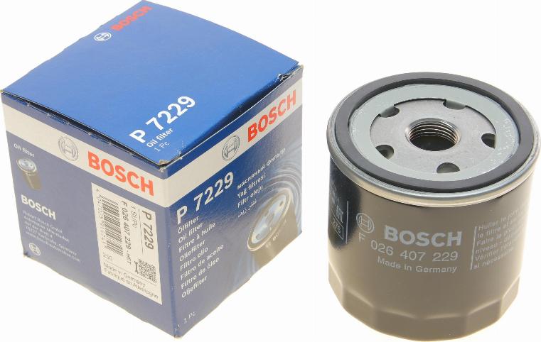 BOSCH F 026 407 229 - Масляний фільтр autozip.com.ua