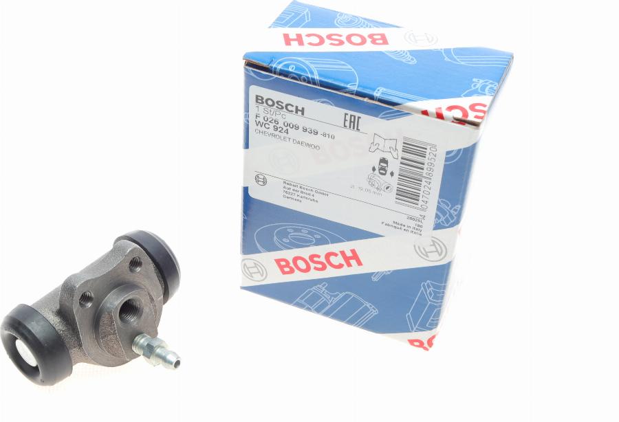 BOSCH F 026 009 939 - Колісний гальмівний циліндр autozip.com.ua