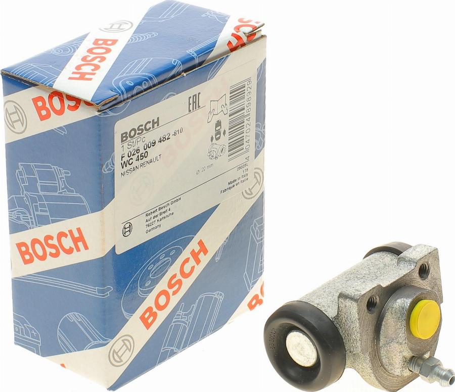 BOSCH F 026 009 482 - Колісний гальмівний циліндр autozip.com.ua