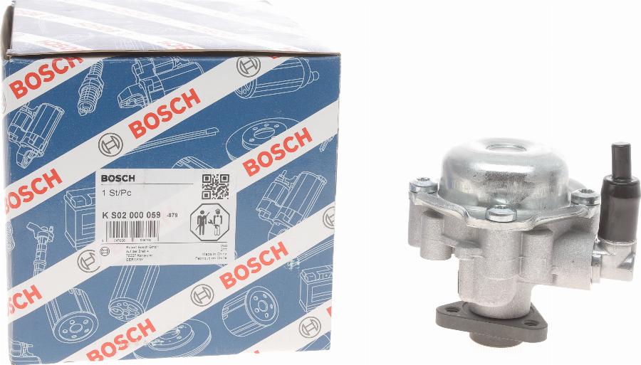 BOSCH K S02 000 059 - Гідравлічний насос, рульове управління, ГУР autozip.com.ua