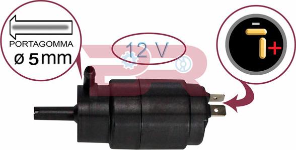 BOTTO RICAMBI BRAC5729 - Водяний насос, система очищення вікон autozip.com.ua