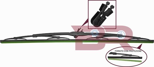 BOTTO RICAMBI BRCA4628 - Щітка склоочисника autozip.com.ua