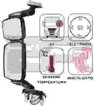 BOTTO RICAMBI BRCA0538 - Зовнішнє дзеркало, кабіна водія autozip.com.ua