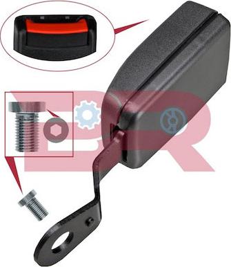 BOTTO RICAMBI BRCA8433 - Ремінь безпеки autozip.com.ua