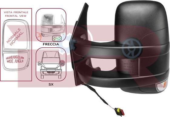 BOTTO RICAMBI BRCA7571 - Зовнішнє дзеркало, кабіна водія autozip.com.ua