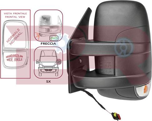 BOTTO RICAMBI BRCA7608 - Зовнішнє дзеркало, кабіна водія autozip.com.ua