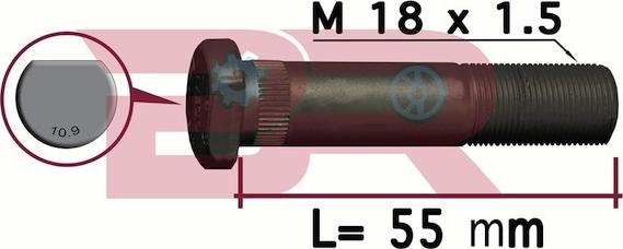 BOTTO RICAMBI BRD8346 - Болт кріплення колеса autozip.com.ua