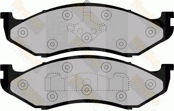 Brake Engineering PA992 - Гальмівні колодки, дискові гальма autozip.com.ua