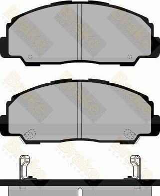 Brake Engineering PA997 - Гальмівні колодки, дискові гальма autozip.com.ua