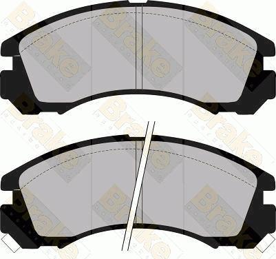 Brake Engineering PA945 - Гальмівні колодки, дискові гальма autozip.com.ua