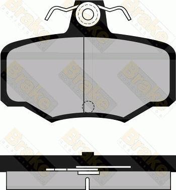 Brake Engineering PA934 - Гальмівні колодки, дискові гальма autozip.com.ua